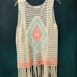 Sweet Journey Boho Hippy Chic Fringed Vest